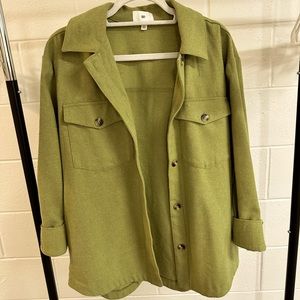 NWOT BP. brand shacket with tortoise button detailing